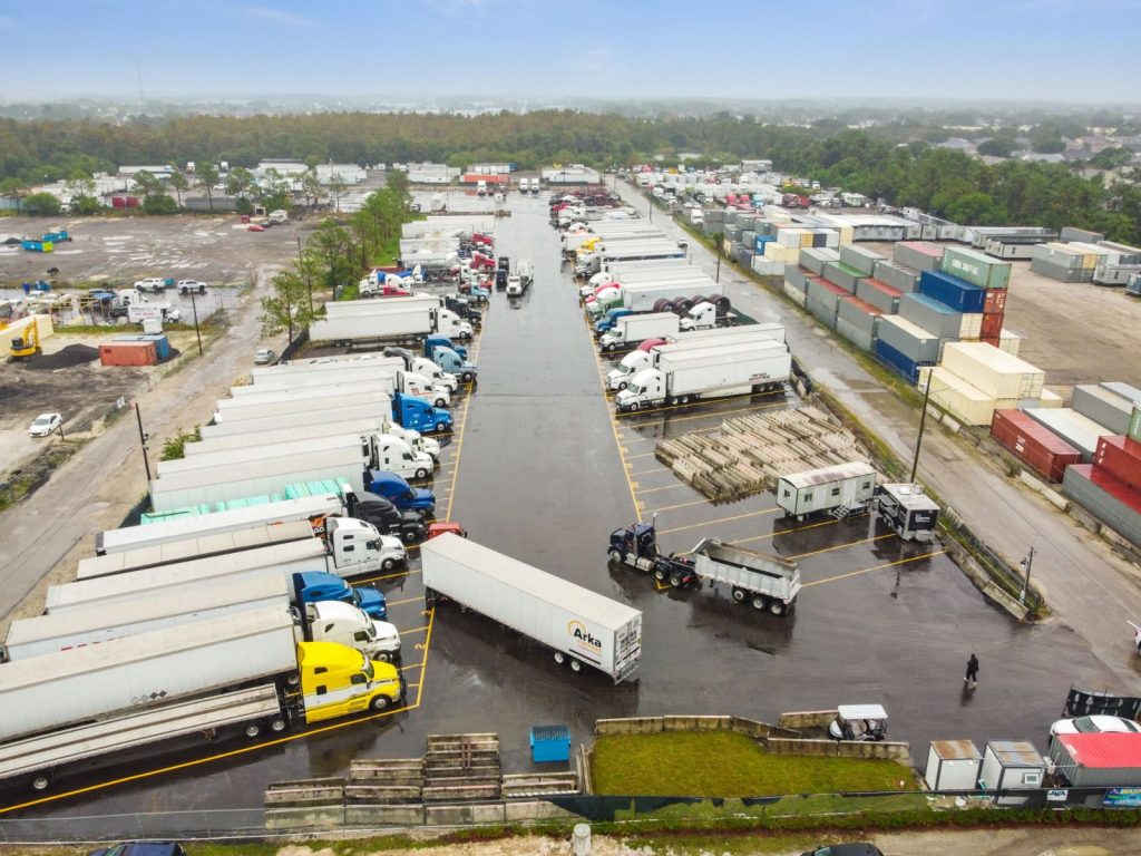 Saturn Aerial View - Truck Parking