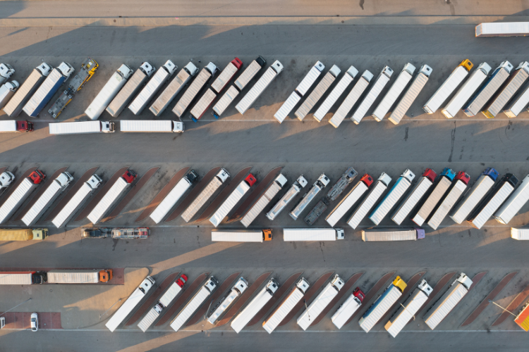 truck parking lot