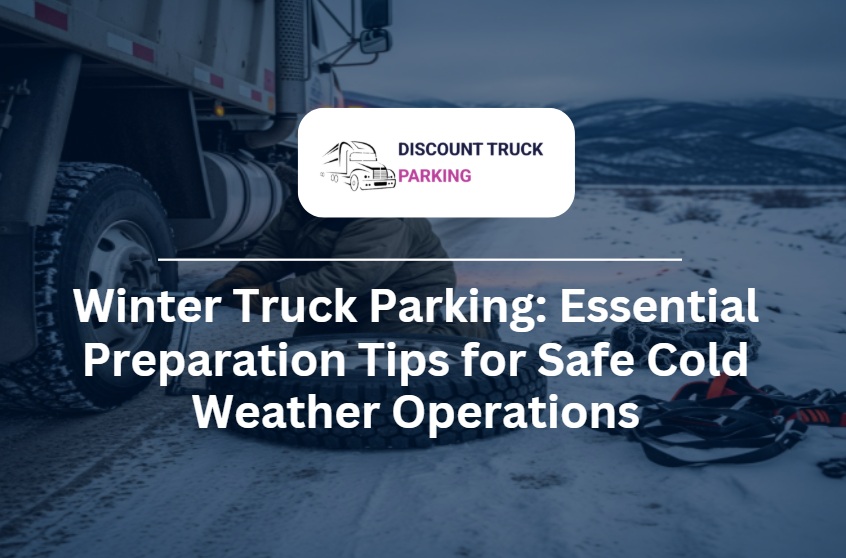 Winter truck parking preparations